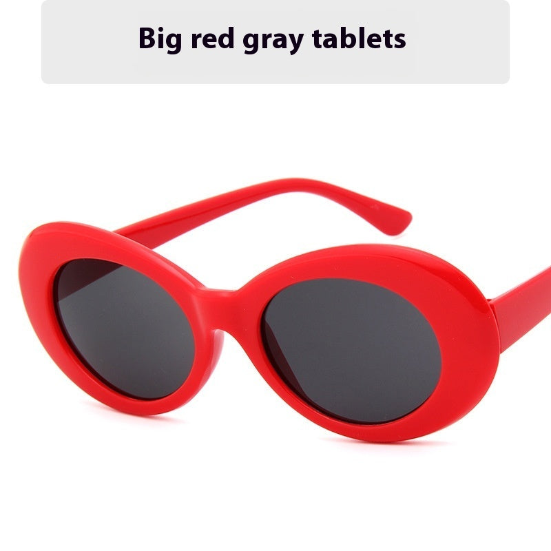 Women's Fashion New Vintage Round Frame Sunglasses