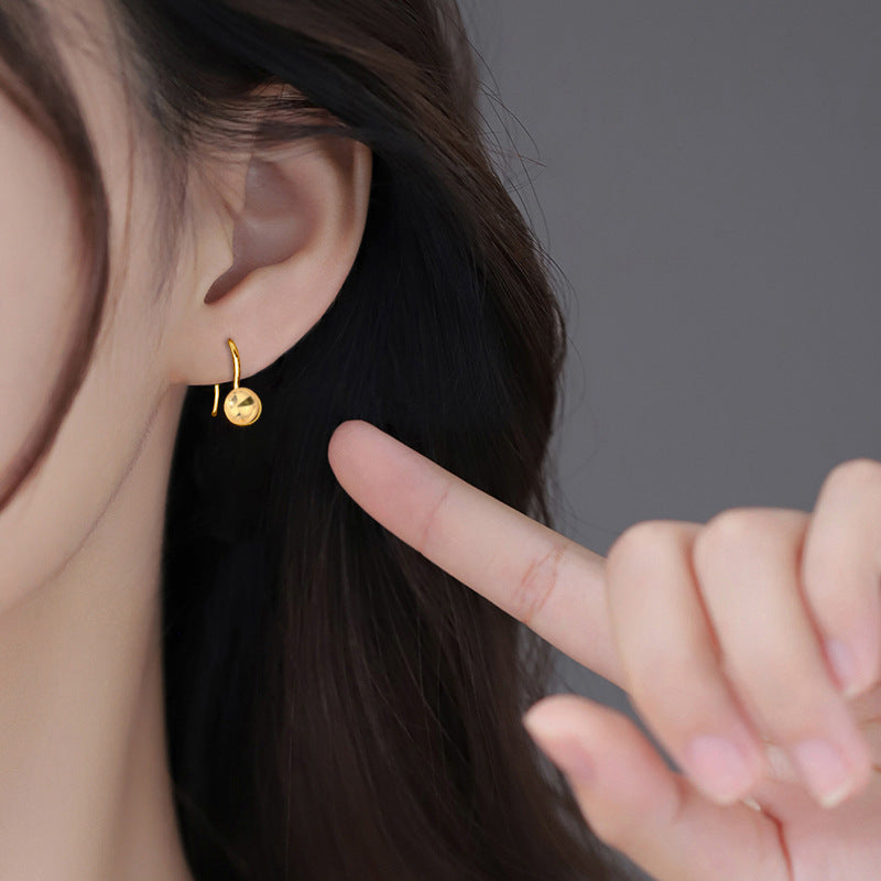 Geometric Ballpoint Ear Hooks Simple And Versatile