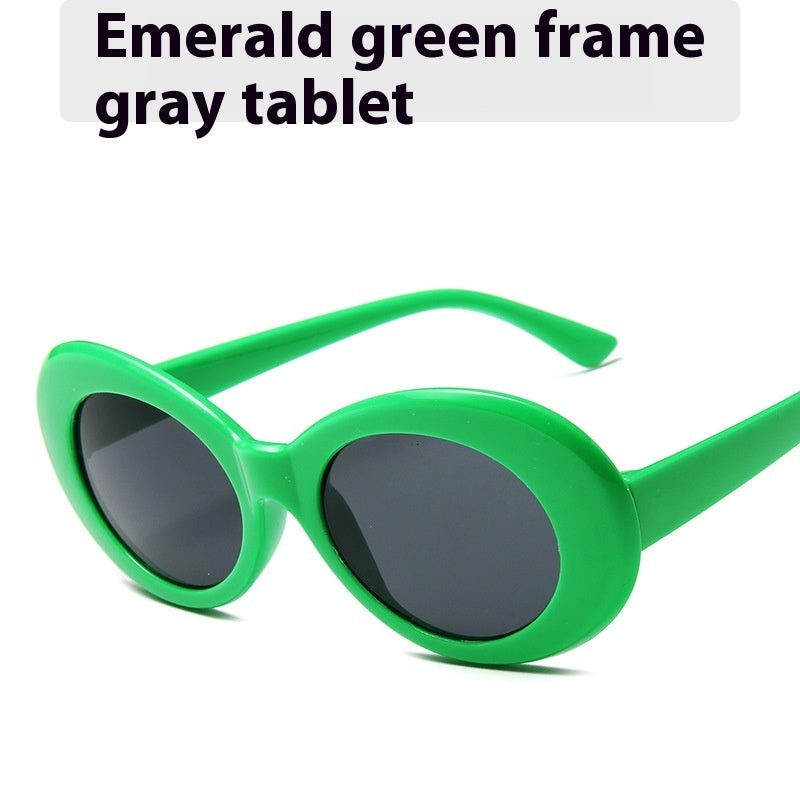 Women's Fashion New Vintage Round Frame Sunglasses