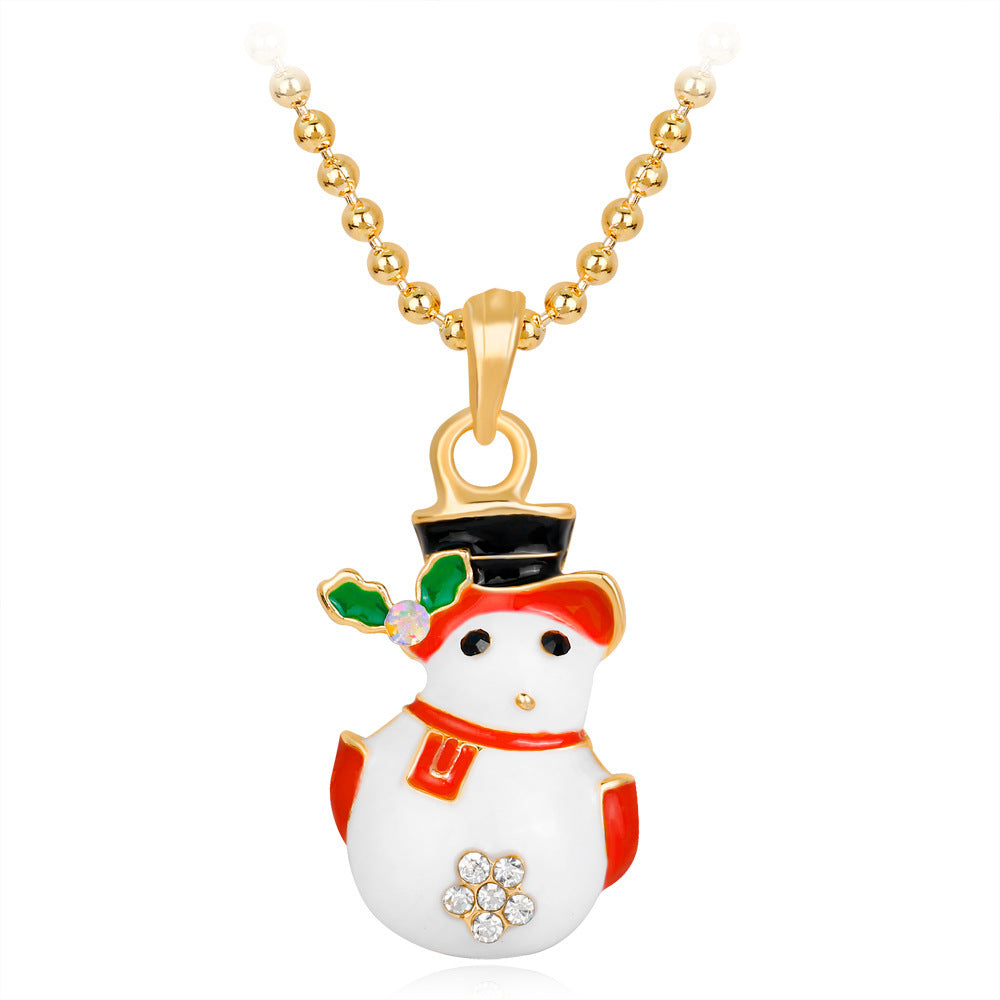 Snowman Bell Peace Fruit Christmas Tree Christmas Hat