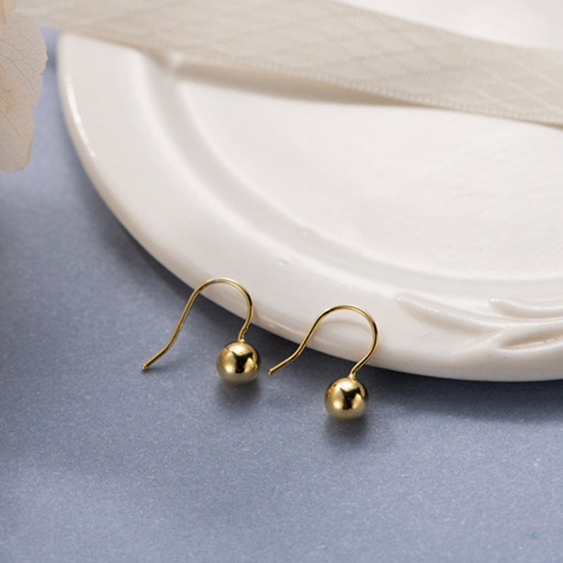Geometric Ballpoint Ear Hooks Simple And Versatile