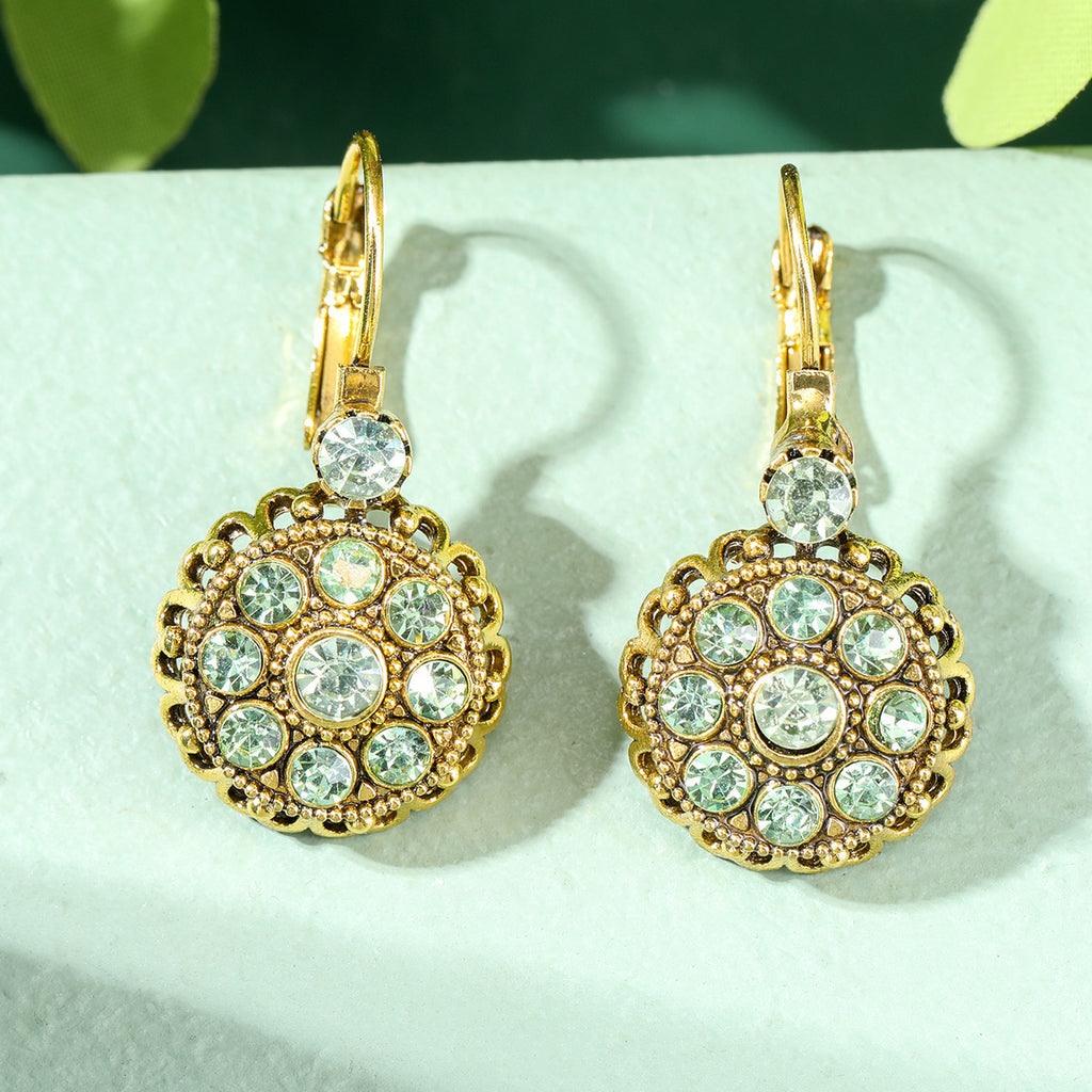 Luxury Gemstone Earrings Fashion Gift For Ladies