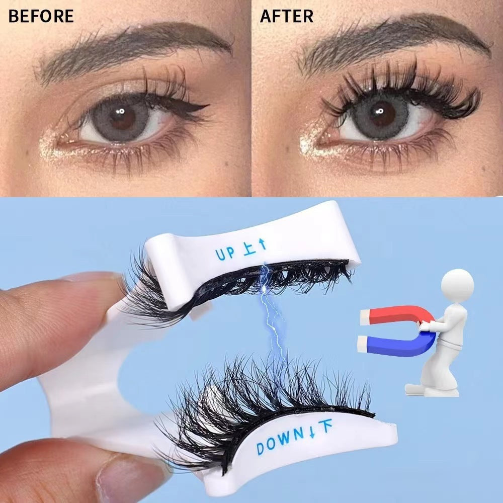 New Magnetic False Eyelashes V-shaped Clip Eyelash Wear Aid Portable Easy To Wear