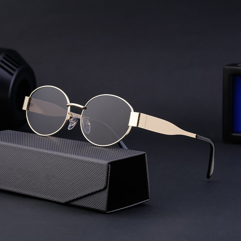 Fashion Retro Oval Sunglasses For Women