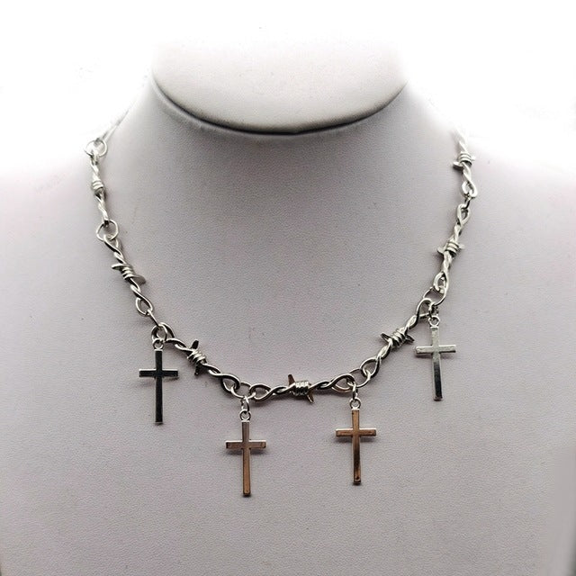 Iron Wire Choker Women's Hip Hop Gothic Punk
