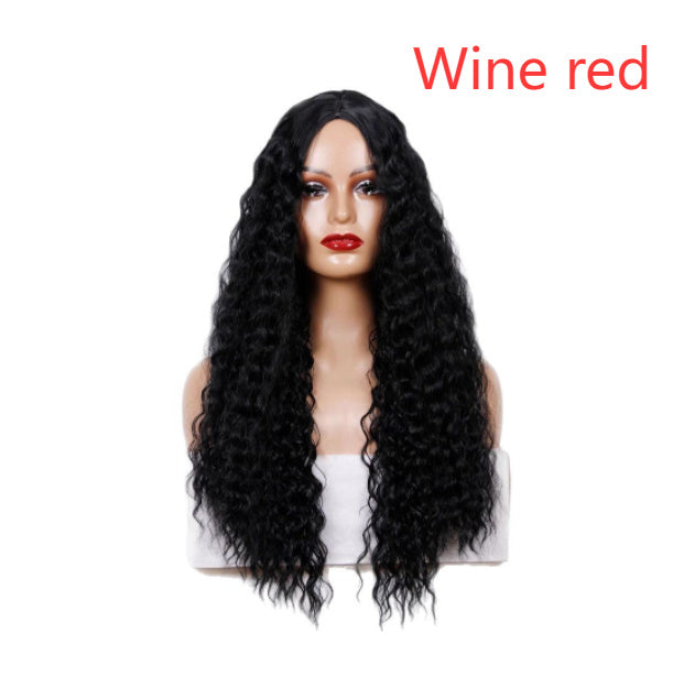 Medium Long Curly Hair Wave Synthetic Wigs