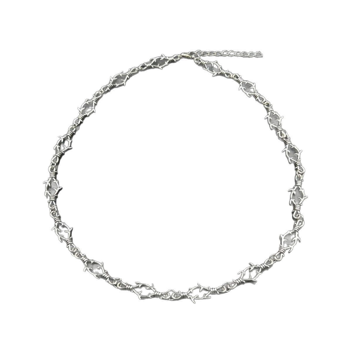 Gothic Punk Thorns And Thorns Necklace Clavicle Chain