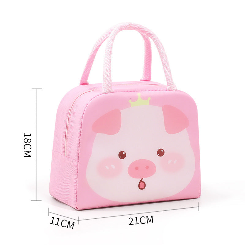 Cartoon Funny Children Thick Aluminum Foil Insulated Lunch Box Bag