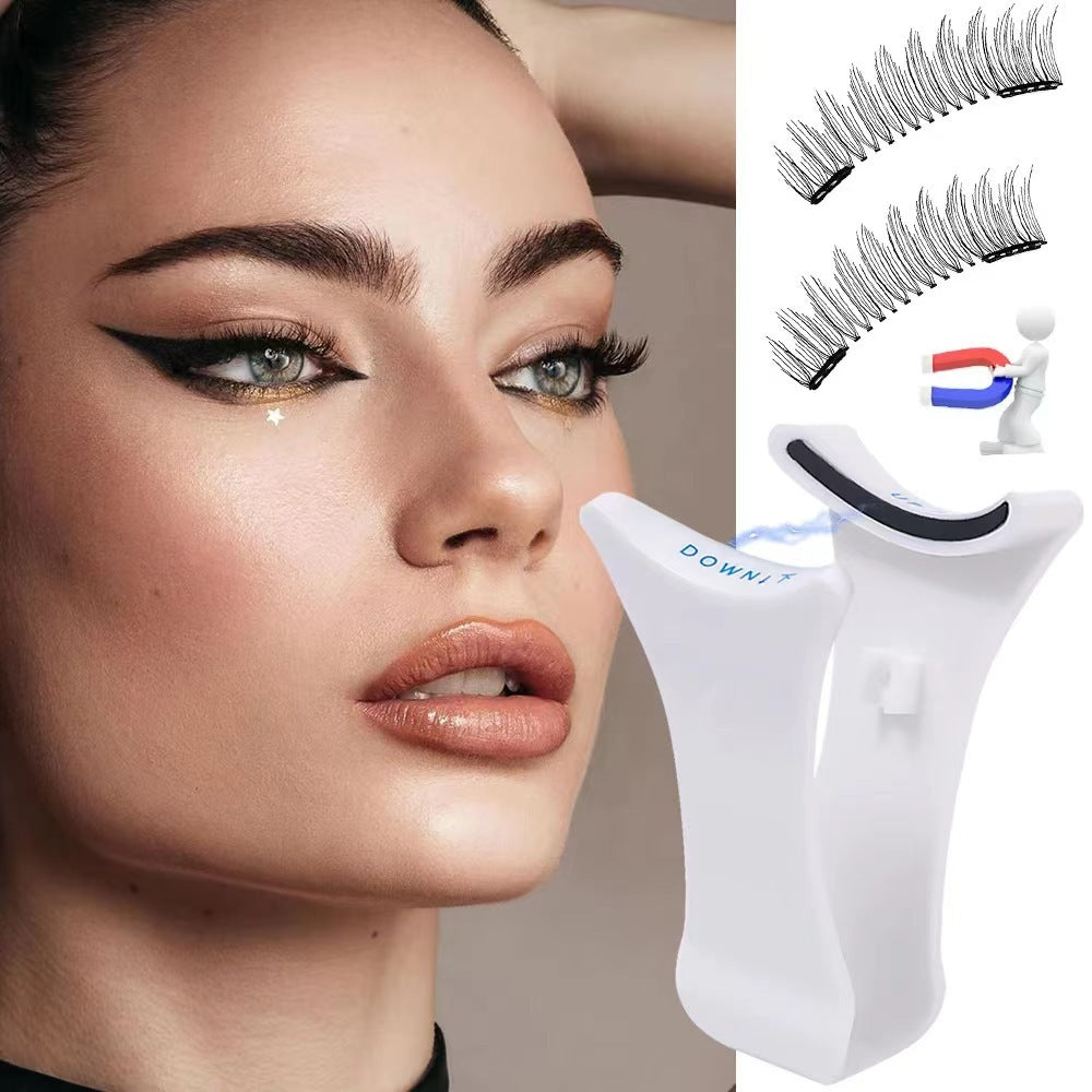 New Magnetic False Eyelashes V-shaped Clip Eyelash Wear Aid Portable Easy To Wear