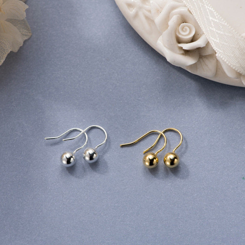 Geometric Ballpoint Ear Hooks Simple And Versatile