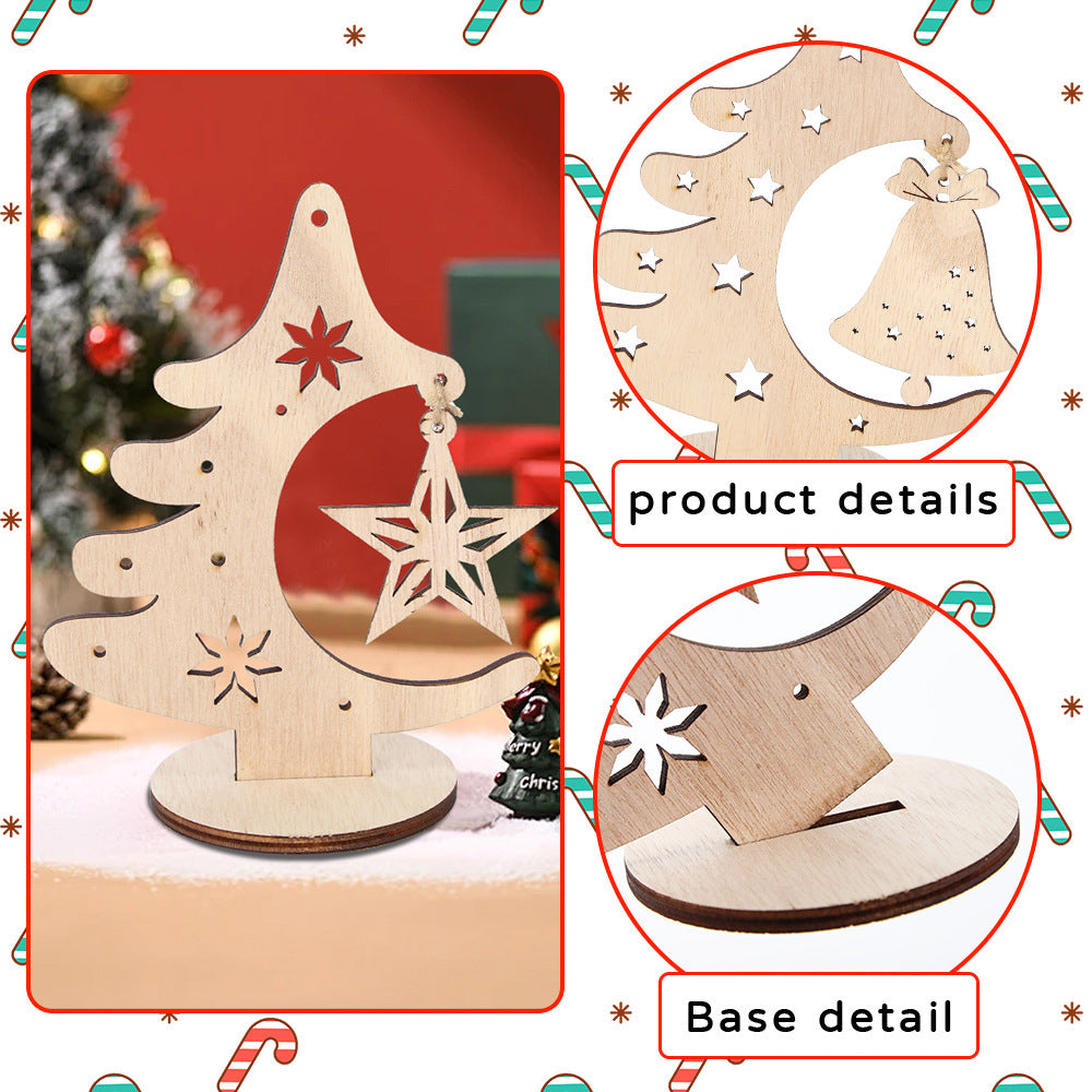 DIY Christmas Tree Hollow Hanging Decoration Table Holiday Party