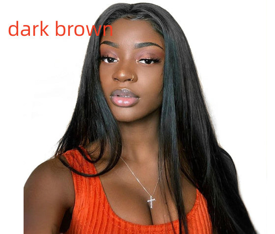 Wig Female Long Black Straight Hair Africa