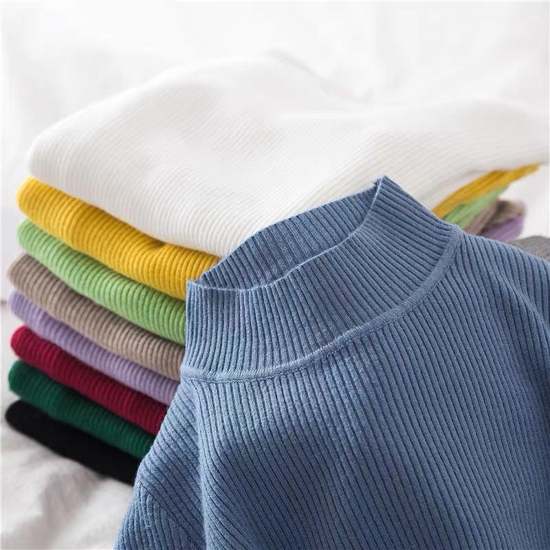 Slim Fit Inner Wear All-matching Sweater Long Sleeve