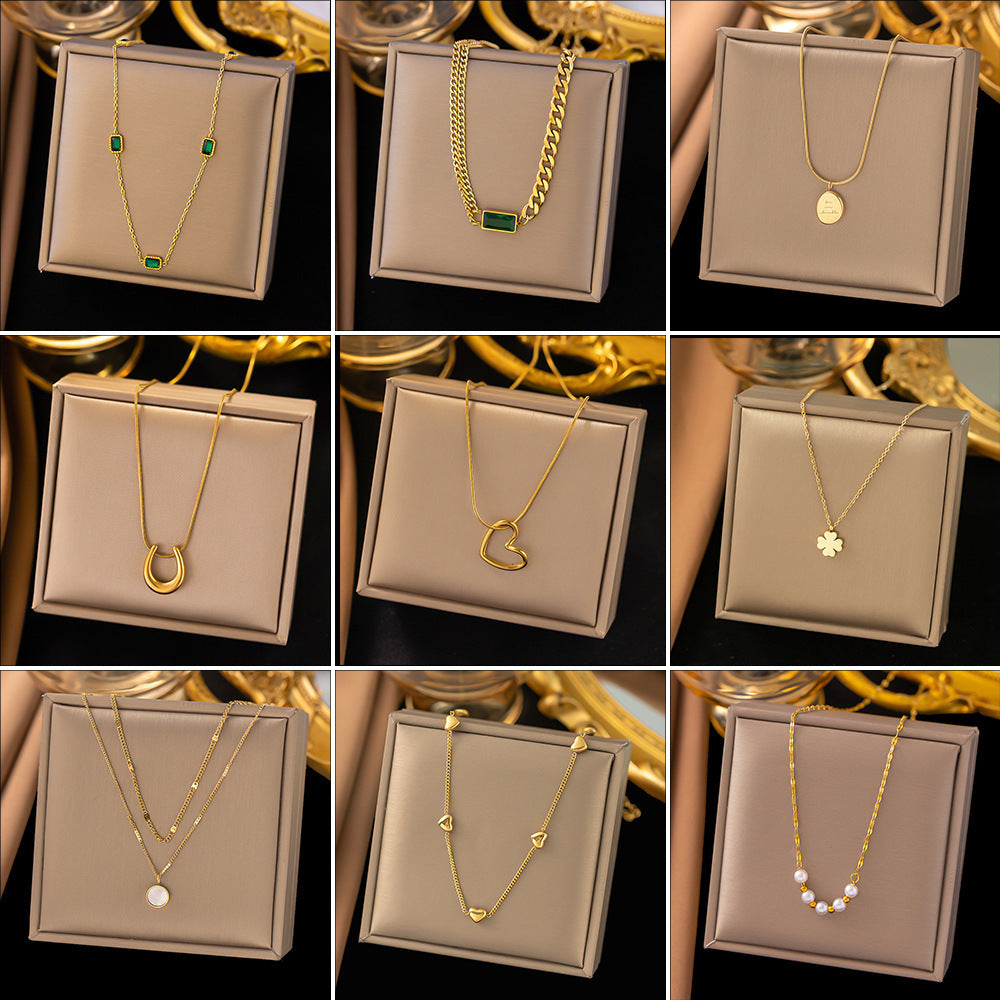 Titanium Steel Necklace Female Versatile Personality